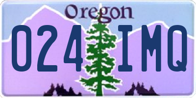 OR license plate 024IMQ