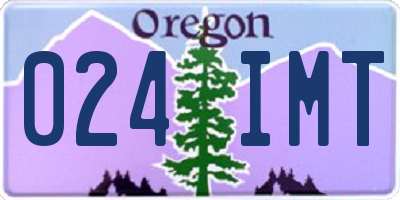 OR license plate 024IMT