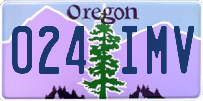 OR license plate 024IMV