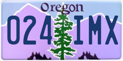 OR license plate 024IMX