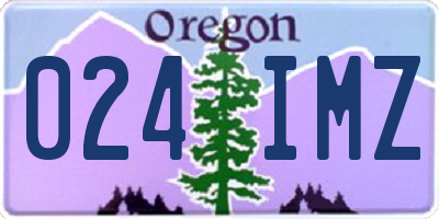 OR license plate 024IMZ