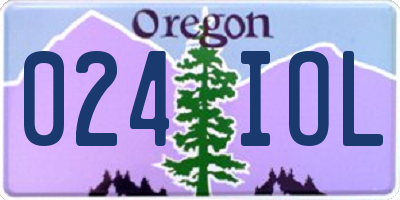OR license plate 024IOL