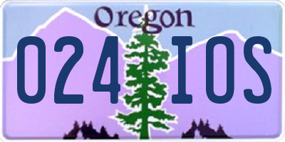 OR license plate 024IOS