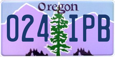 OR license plate 024IPB