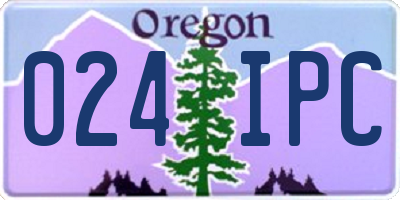 OR license plate 024IPC