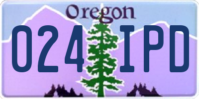 OR license plate 024IPD