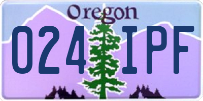 OR license plate 024IPF
