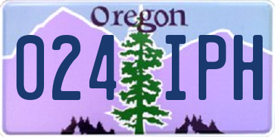 OR license plate 024IPH