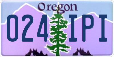 OR license plate 024IPI