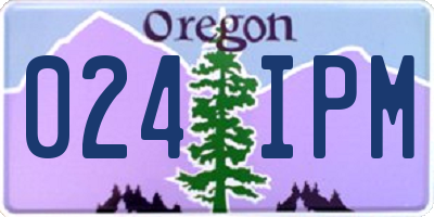 OR license plate 024IPM
