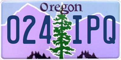 OR license plate 024IPQ