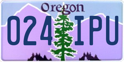 OR license plate 024IPU