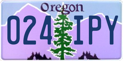 OR license plate 024IPY