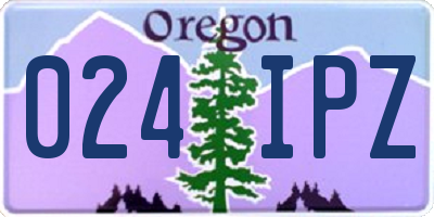 OR license plate 024IPZ