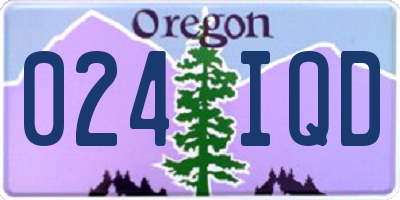 OR license plate 024IQD
