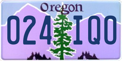 OR license plate 024IQO