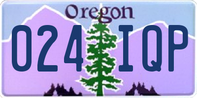 OR license plate 024IQP