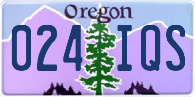 OR license plate 024IQS