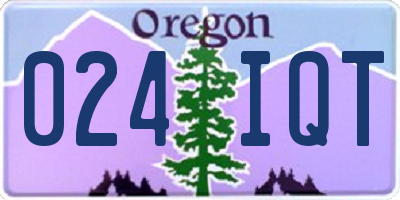 OR license plate 024IQT
