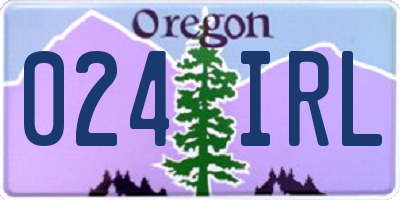 OR license plate 024IRL