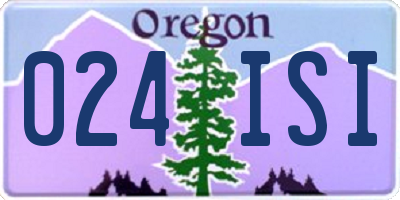 OR license plate 024ISI