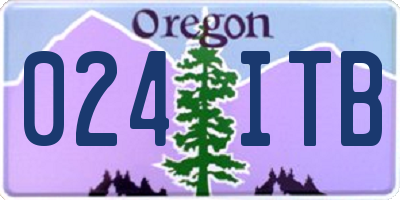 OR license plate 024ITB