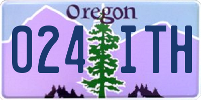 OR license plate 024ITH