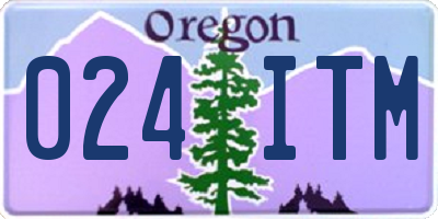 OR license plate 024ITM