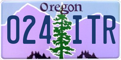OR license plate 024ITR
