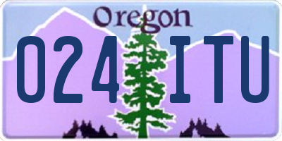 OR license plate 024ITU