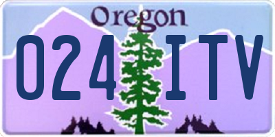 OR license plate 024ITV