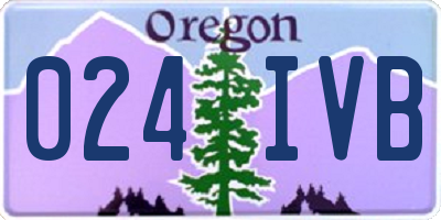 OR license plate 024IVB