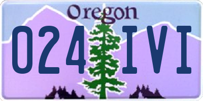 OR license plate 024IVI