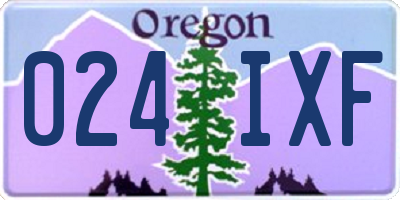 OR license plate 024IXF