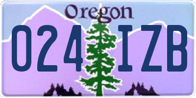 OR license plate 024IZB