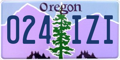 OR license plate 024IZI