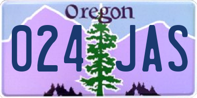 OR license plate 024JAS