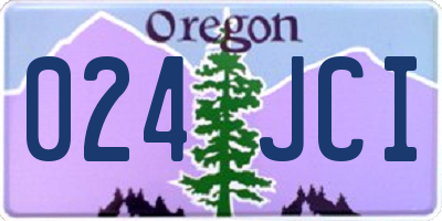 OR license plate 024JCI