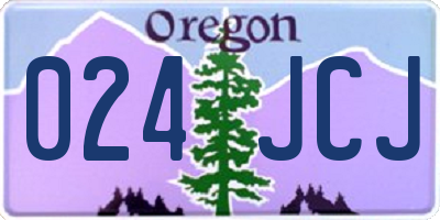 OR license plate 024JCJ