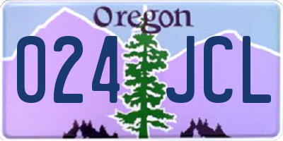 OR license plate 024JCL