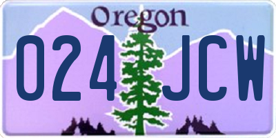 OR license plate 024JCW