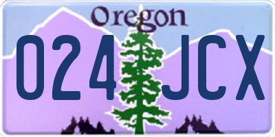 OR license plate 024JCX