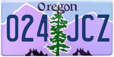 OR license plate 024JCZ