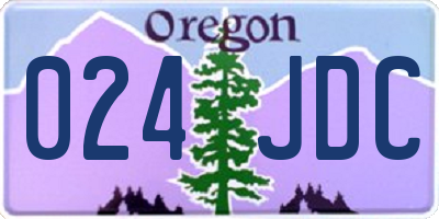 OR license plate 024JDC