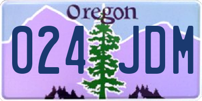 OR license plate 024JDM