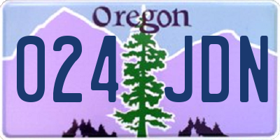 OR license plate 024JDN