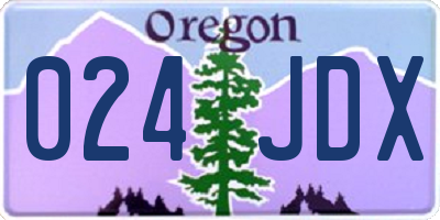 OR license plate 024JDX