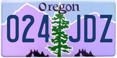 OR license plate 024JDZ