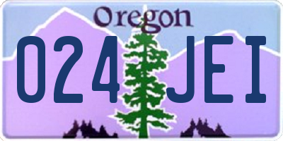 OR license plate 024JEI