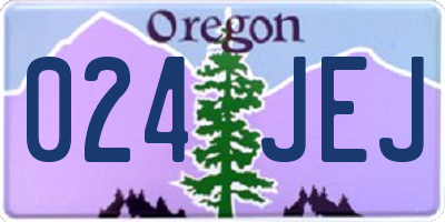 OR license plate 024JEJ
